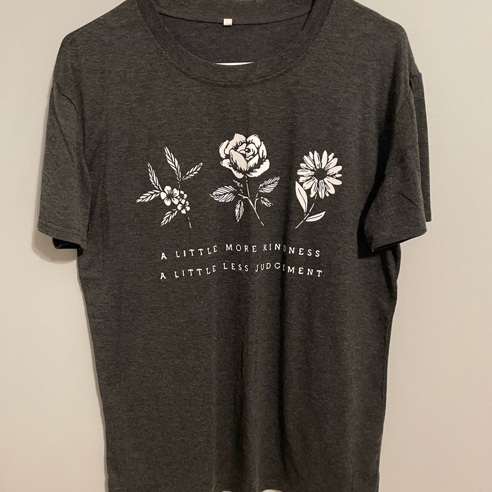 Amazon Floral and Quote Graphic Tee